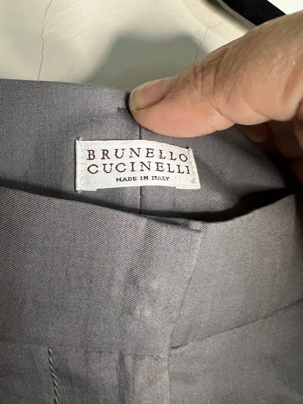 Brunello Cucinelli Cotton Silk‎ Pleated High Rise Luxury Tailored Gray Shorts